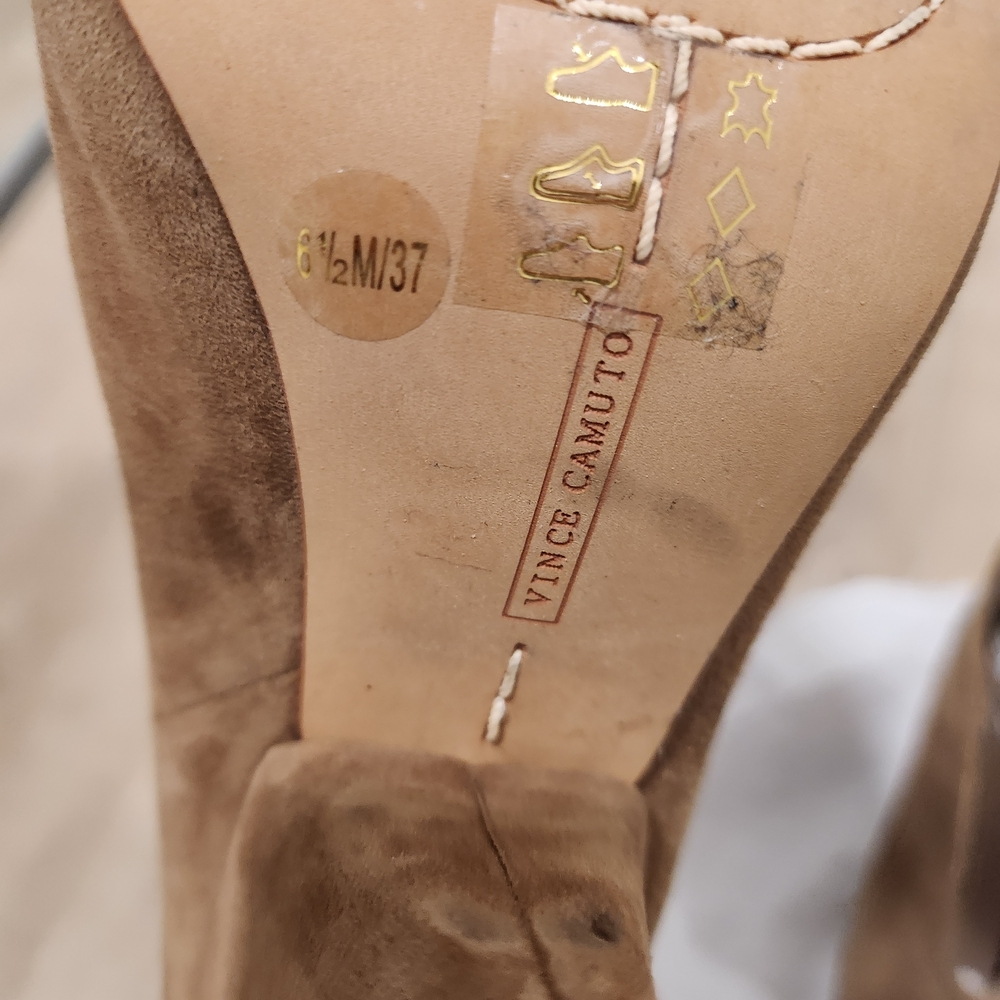 Brown Suede Women's Ankle Boots 36.5 - Picture 3 of 7